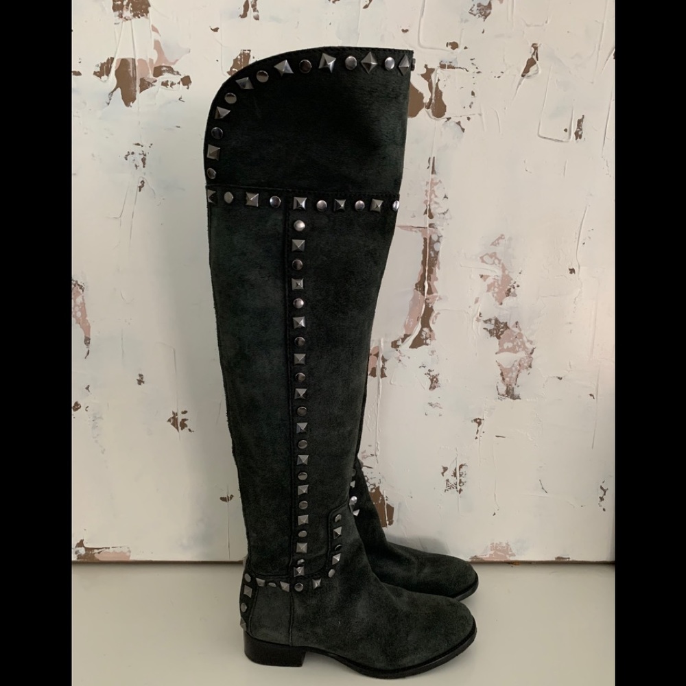 Tory Burch over the knee suede boot